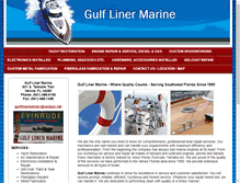 Tablet Screenshot of gulflinermarine.com